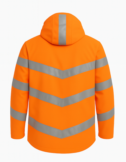 High-vis jas - hoog zichtbaarheid jas - soft shell - Flouorescerend Oranje - Image 6